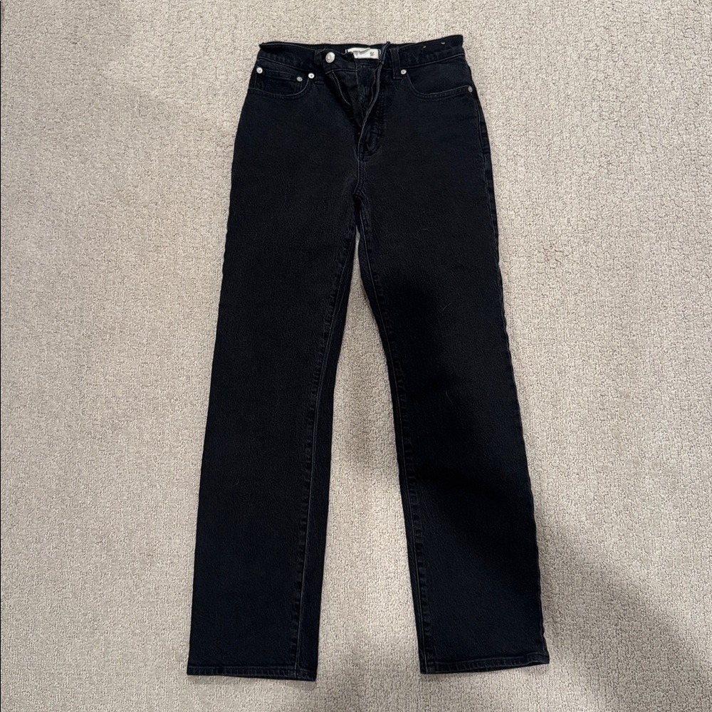 Madewell 90s Straight Black Jeans
